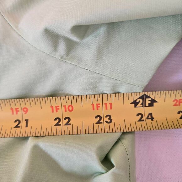 Eddie Bauer Womens WeatherEdge Hooded Rain Jacket Light Green 2XL - Picture 10 of 12